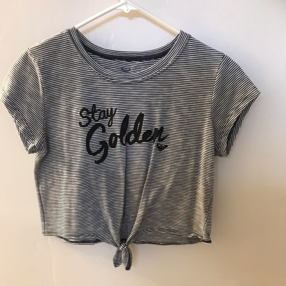 Stripped Roxy Cropped top